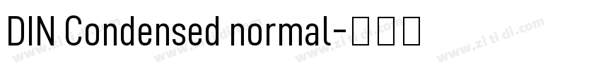 DIN Condensed normal字体转换